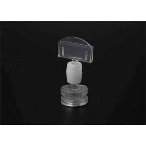 50 pcs POP U channel plastic advertising tag clips magnetic label holder metal shelf sign holder price tag clip magnet