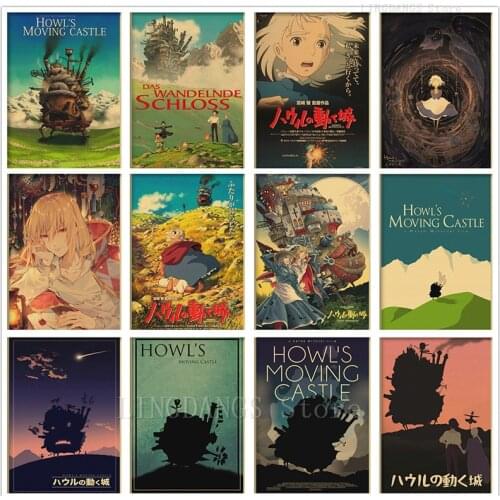 5D DIY Diamond Painting Miyazaki Hayao Cartoon Anime HowlS Moving Castle Diamond Mosaic Embroidery Cross Stitch Home Decor Gift