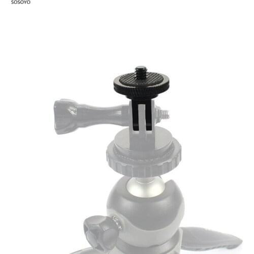 Aluminum 1/4" Adapter Tripod Screw Mount For GoPro Hero 7 6 5 4 3+ Session Xiaomi Yi 4K Sjcam Action Sports Camera Accessories