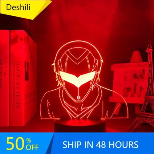 Anime Terror In Resonance Nine Figure Led Night Light for Kid Bedroom Decor Nightlight Brithday Gift Manga Table 3d Lamp Acrylic