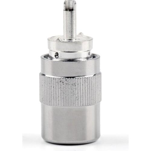 Artudatech 1Pc Connector UHF Male PL259 Solder RG8 RG213 LMR400 7D-FB Cable Silver Plating