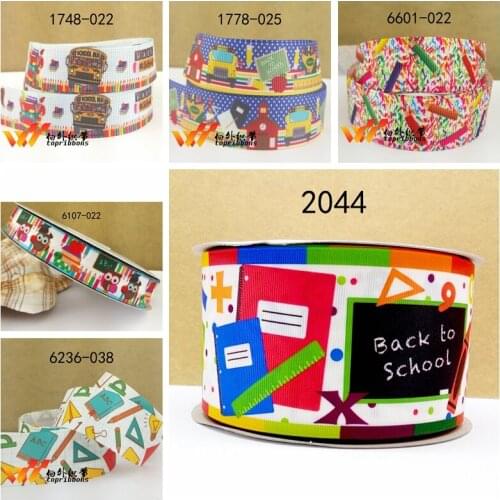 Free shipping 50 yard cartoon printed grosgrain ribbon 2044