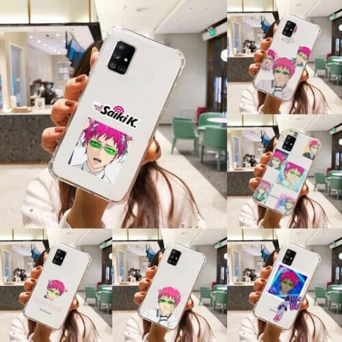 The Disastrous Life of Saiki Phone Case Transparent For Samsung A51 A50 A71 A70 A81 M60S Note S21 S 20 10 9 8 11 E Plus Ultra