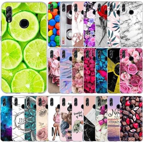Huawei Honor 10 Lite Case Cover Soft Silicone Cute TPU Back Cover For Fundas Huawei P Smart 2019 / Honor 10 Lite Phone Case Bags