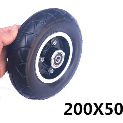 For Small Dolphin Battery Car Vacuum Tire 200x50 Inflation Free Solid Tire 8 Inch Explosion Proof Tire, No Inner Tube Outer Tube
