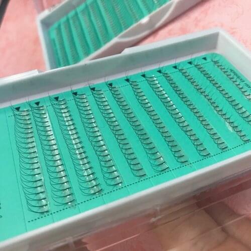 Hot Selling Heat Bonded 2D Premade Volume Fans Lashes Extension Semi Permanent Individual Eyelash Extensions Free Shipping