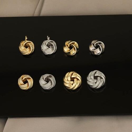 HAOSAW 6Pcs Jewelry Accessories/Knot Shape/Pendant For Earrings/Hand Made/Charms/DIY Parts/Jewelry Findings & Components