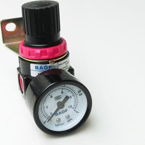 Air Control Compressor Pressure Gauge Relief Regulating Regulator Valve AR2000 1/4'' Port Thread
