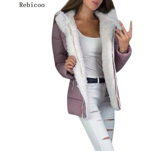 Fashion winter women coat Women Winter Thicken Coats Long Sleeve Warm Jacket Outer wear Zipper Coat women blend coat