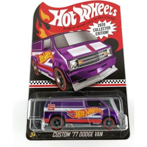 2020 Hot Wheels Cars DODGE VAN Collector Edition Metal Diecast Model Cars Kids Toys