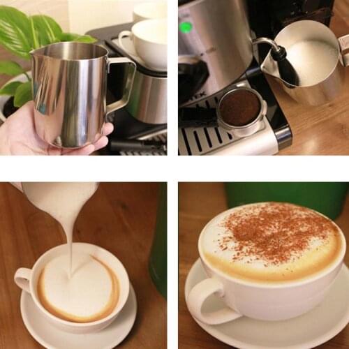 Cappuccino Milk Jug Cream Frother Pitcher Maker Stainless Steel Milk Frothing Pitcher Espresso Coffee Barista Craft Latte Cup