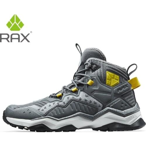 RAX Mens Waterproof Hiking Shoes Breathable Trekking Boots Outdoor Sports Sneaker Men Mountain Boots Camping Hunting Boots Unsex