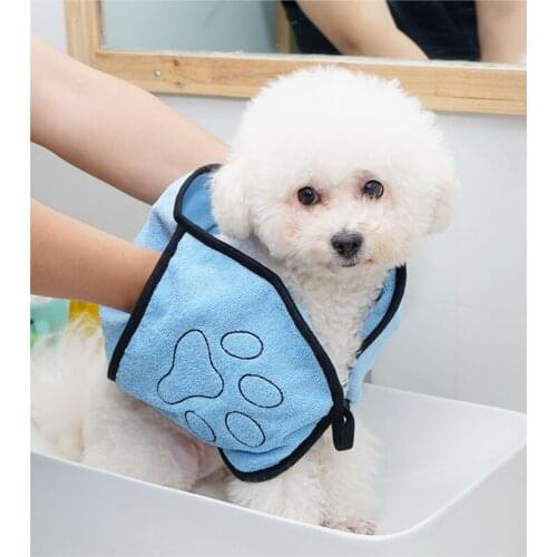 New Absorbent Towels for Dogs Cats Fashion Bath Towel Nano Fiber Quick-drying Bath Towel Car Wiping Cloth Pet Supplies