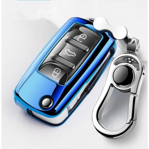 Soft TPU car Smart key case Full cover For VW Volkswagen Polo Golf Passat Beetle Caddy T5 Up Eos Tiguan Skoda A5 SEAT Leon Altea