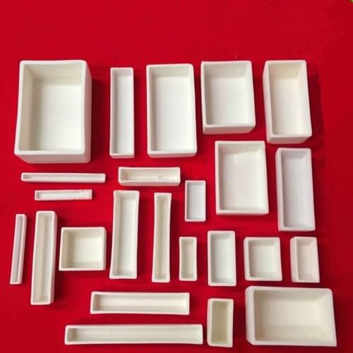 Rectangular Corundum Crucible / 99% Square alumina crucible /Sintered Crucible/ with a variety of specifications with the size