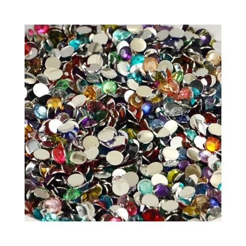 Multi colors 2mm 1000pcs Flatback Resin Rhinestones DIY Mobile Phone Nail art sticker Decoration ,Gel Polish rhinestones