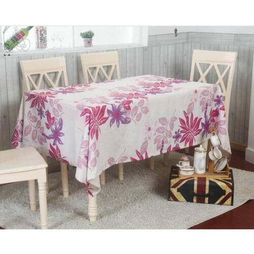Modern Pastoral Style Floral Cotton&Linen Tablecloth Rectangular Dining Table Cloth for Kitchen Restaurant Party Home Textile