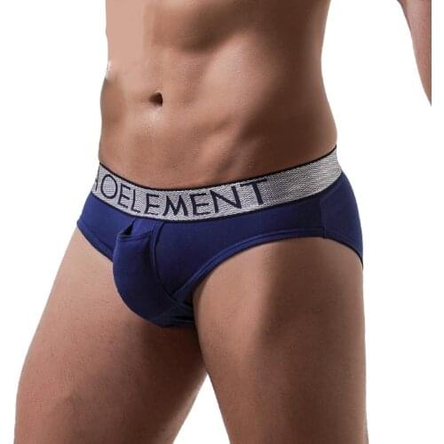 Health Care Mens Underwear Sexy Briefs Separate Pouch Tube Lift Penis Hole Erotic Men Briefs Modal Panties Mesh Scrotum XXXL