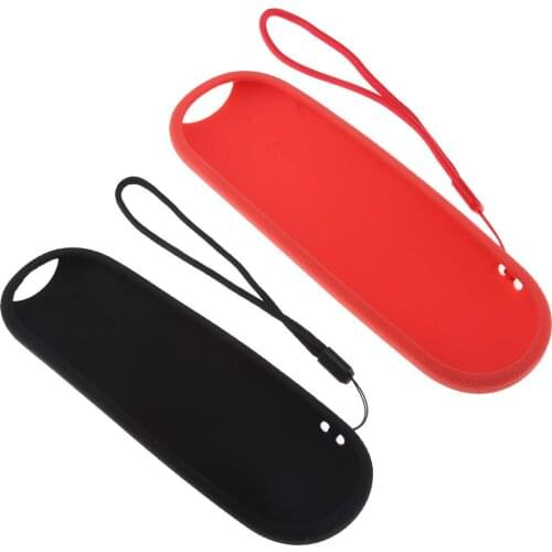 2 Pieces Shockproof Protective Silicone Rubber Case Cover Skin for Sky Q Touch Remote Controller Black+Red