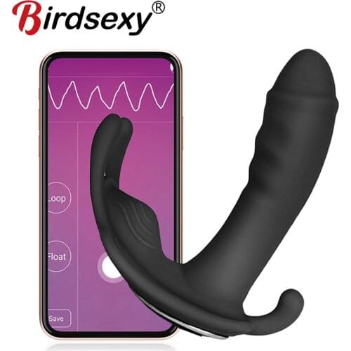 Wear Dildo Butterfly Vibrator Sex Toys for Women Orgasm Masturbator APP Remote Control Bluetooth Dildo Vibrators for Adults