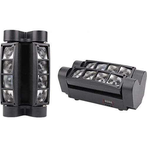 Eight Eyes RGBW Mini Moving Head Beam Light Sound Activated Disco Stage Light for Parties UK