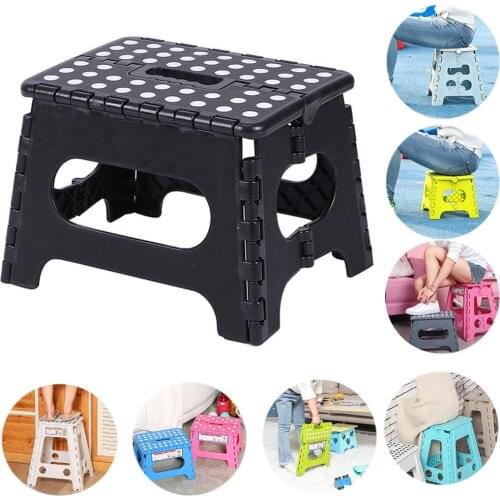 High Folding Step Stool Lightweight Plastic Non Slip for Kitchen Bathroom Bedroom LG66