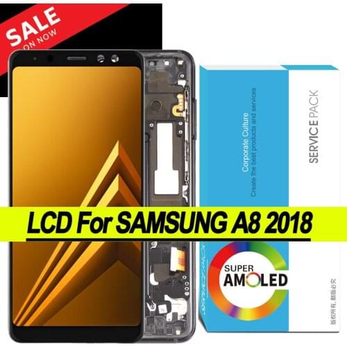 100% Original Amoled 5.6'' Display for Samsung Galaxy A8 2018 A530F Full LCD Touch Screen Digitizer Assembly Repair Parts