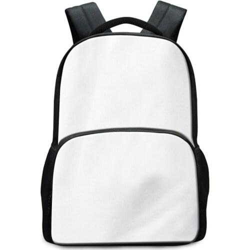 17 Inch Large Capacity Backpack For 14'' Laptop Blank School Bags For Sublimation Printing Teens DIY Image Schoolbag Custom Bag