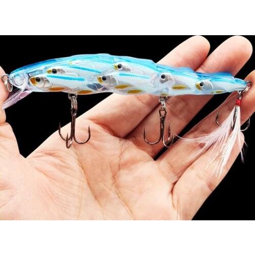 2020 New Minnow Fishing Lure Wobbler Perch Feather Carp Floating Jerkbait Japan Bait Fishing Hard Bait Lures Bass Minnow Pesca