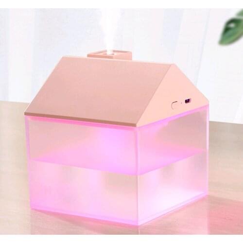 3-in-1 Mini USB Humidifier 250ml/Colorful Night/Light Minifan Auto Shut-Off