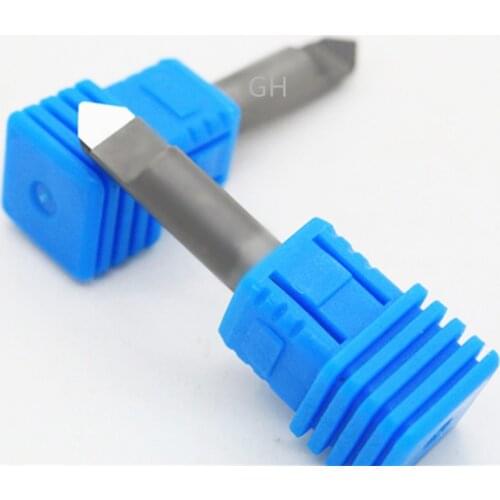 Diamond engraving tool engraver mill of 6mm PCD stone cnc HSS router bits cutter for marble hard granite cutting 70 90 degree