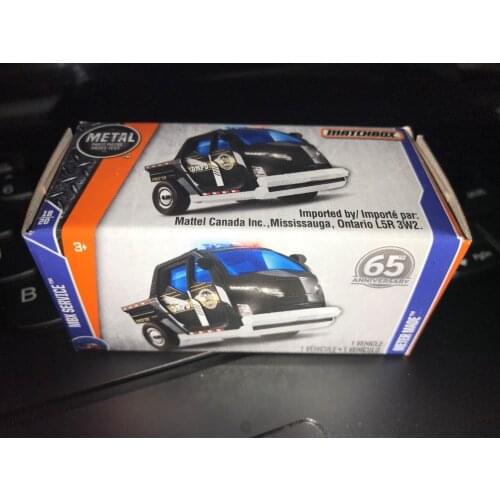 Matchbox cars 1:64 65th anniversary car DMPD Black police car 18/20 Collection car