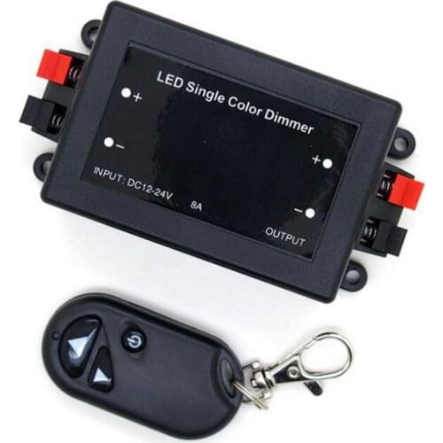 Wireless RF 3 Buttons Dimmer Monochrome Light Controller Single Color LED Controller Light Strip Module Module Light Controller