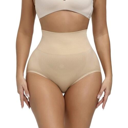 Seamless High Waist Panties For Women Abdomen Hips Fat Burning Body Sculpting Underwear Memory GenerationWaist Tuck Pants