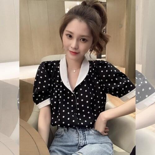 Women Blouse Summer Loose V-neck Style In White Womens Element Half Sleeve Top Women Blusas Mujer De Moda