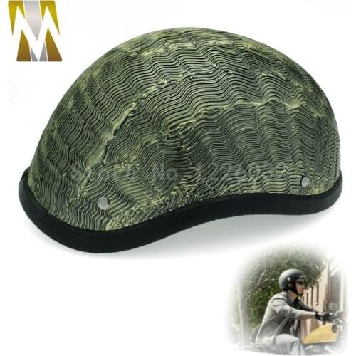 Bronze Retro Motocross Open Face Fiberglass Helmet for Dirt Bike Motorcycle Helmet Half Helmet Capacete Casque Off Road