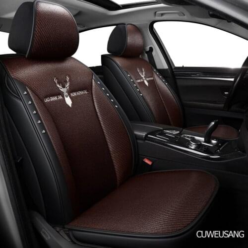 CUWEUSANG flax car seat covers for suzuki sx4 Swift Grand Vitara Jimini KIZASHI Alivio dodge caliber Avenger polo auto seats