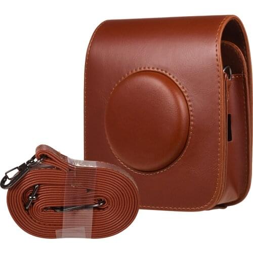 Camera Bag Case For FUJIFILM Instax SQUARE SQ20 SQ10 PU Leather Vintage Shoulder Strap Pouch Camera Protection Carry Cover
