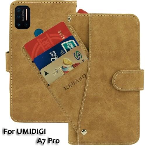 Leather Wallet UMIDIGI A7 Pro Case 6.3" Flip Fashion Luxury Front Card Slots Cases Cover Business Magnetic Phone Bags