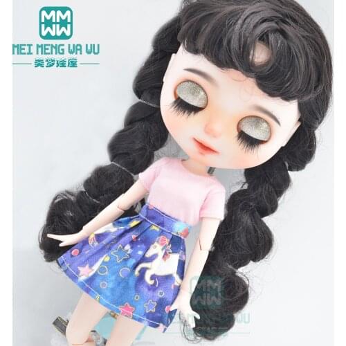 Doll clothes for blyth ob24 ob27 azone T-shirts, miniskirts, shoes accessories