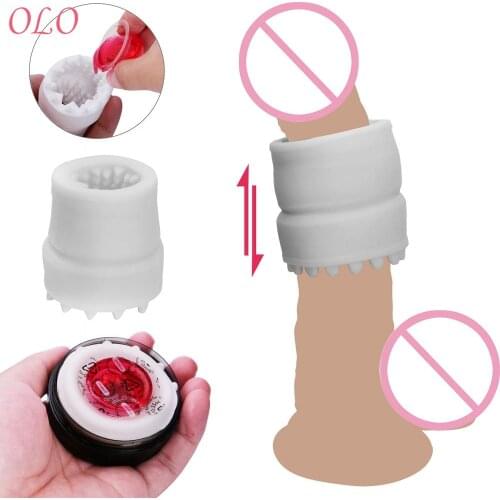 OLO Masturbatory Cup Male Masturbator Sex Toys for Men Penis Trainer Portable Penis Delay Massager Vagina Real Pussy