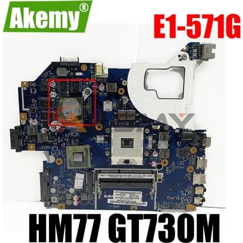 NBM6A11001 NB.M6A11.001 For Acer Aspire E1-571G V3-571G Laptop motherboard Q5WV1 LA-7912P W/ HM77 GT730M GPU 100% Fully Test