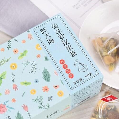 Autumn and winter tea pandahai chrysanthemum Luohan fruit tea tea triangle bag 100g qingfeiyan tea
