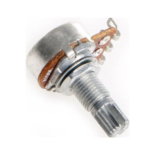 A100K Potentiometer Splined Pot Electric Guitar Bass Effect Amp Tone Volume 15mm Shaft Parts