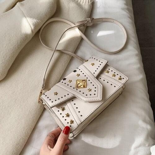 Luxury Star Rivet Crossbody Bags For Women 2020 High Quality Pu Leather Female Designer Handbag Ladies Shoulder Messenger Bag