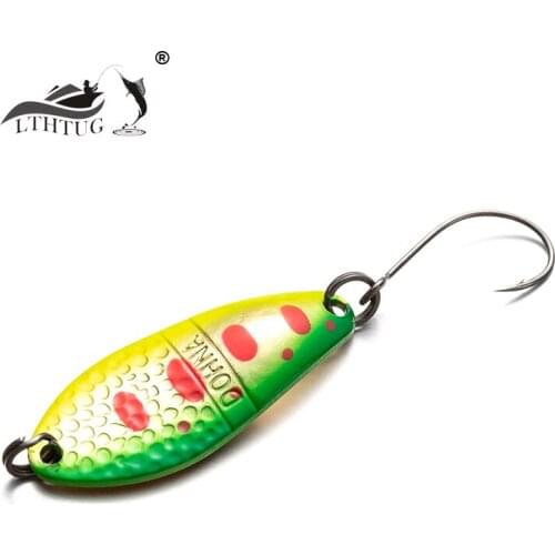 Peche Leurre LTHTUG Pesca Dohna SPOON 1.5g 2.0g 2.5g 3g Spoon Bait Copper Stream Metal Fishing Lure For Trout Chub Perch Salmon