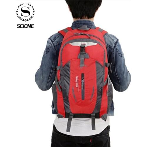 Scione Backpack Men Cycling backpack Casual Travel Bags Waterproof Softback Nylon School bag Mochila
