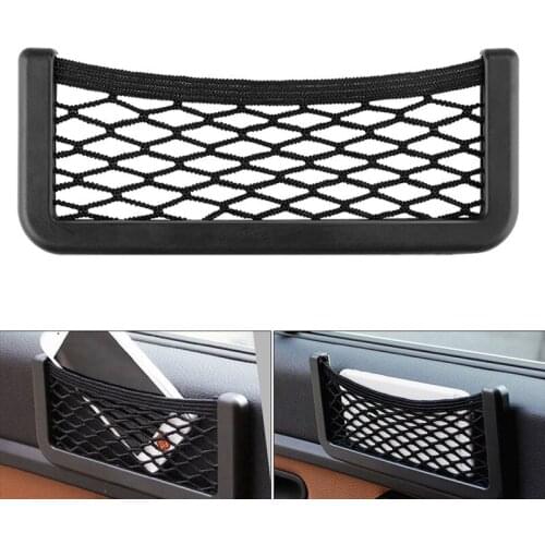 20x8cm Car Net Mesh Bag Elastic Side Door Storage Phone Samall Item Holder