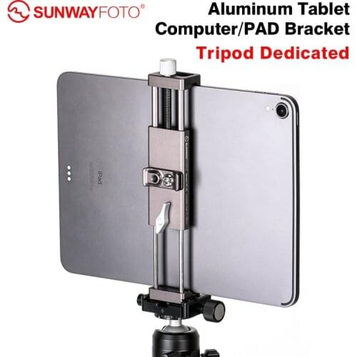 SUNWAYFOTO PC-01 Tripod Tablet PC Accessories Professional Desk and Stand Professional Tripod Ballhead Phone Holder Bracket