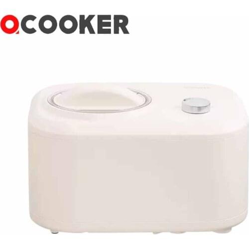 Ocooker Ice Cream Maker 1L/100W Home Full Automatic Soft Hard Ice Cream Machine Electric Ice Cream Dessert Maker